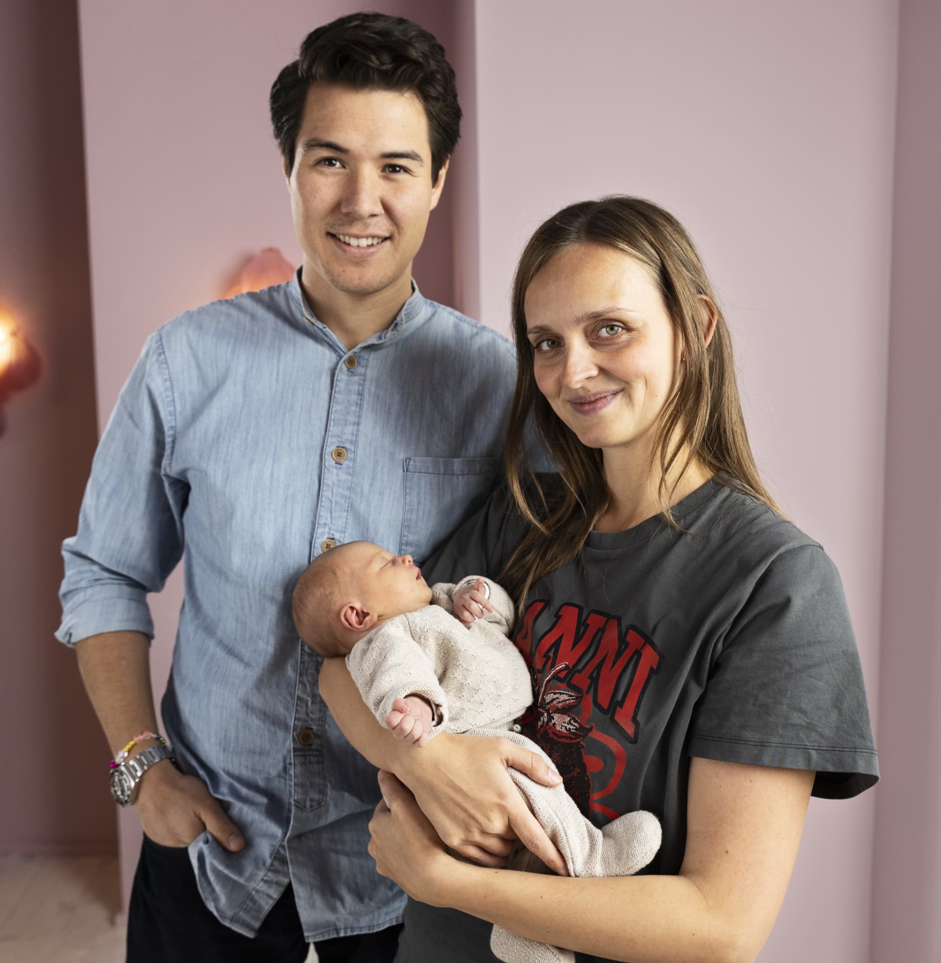 Simon og Josephine med deres datter